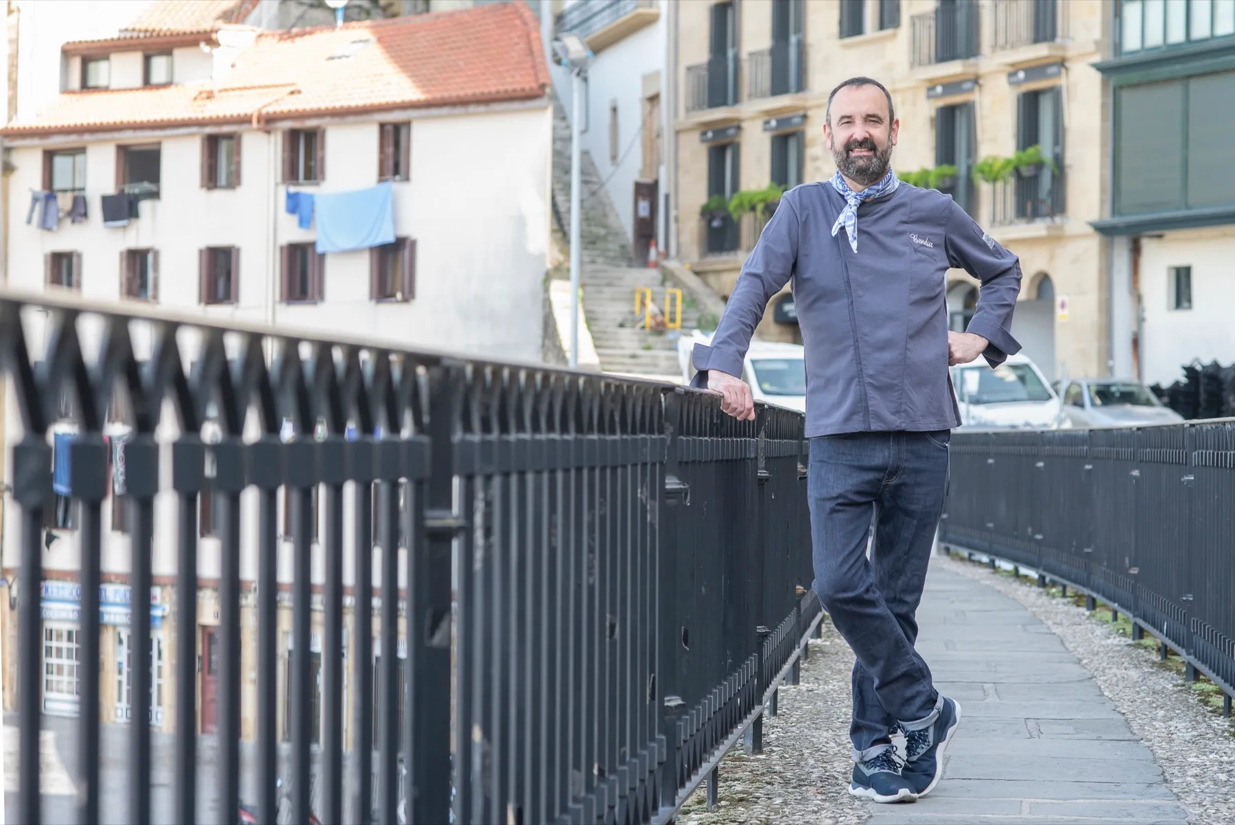 Chef Ben in the streets of San Sebastián