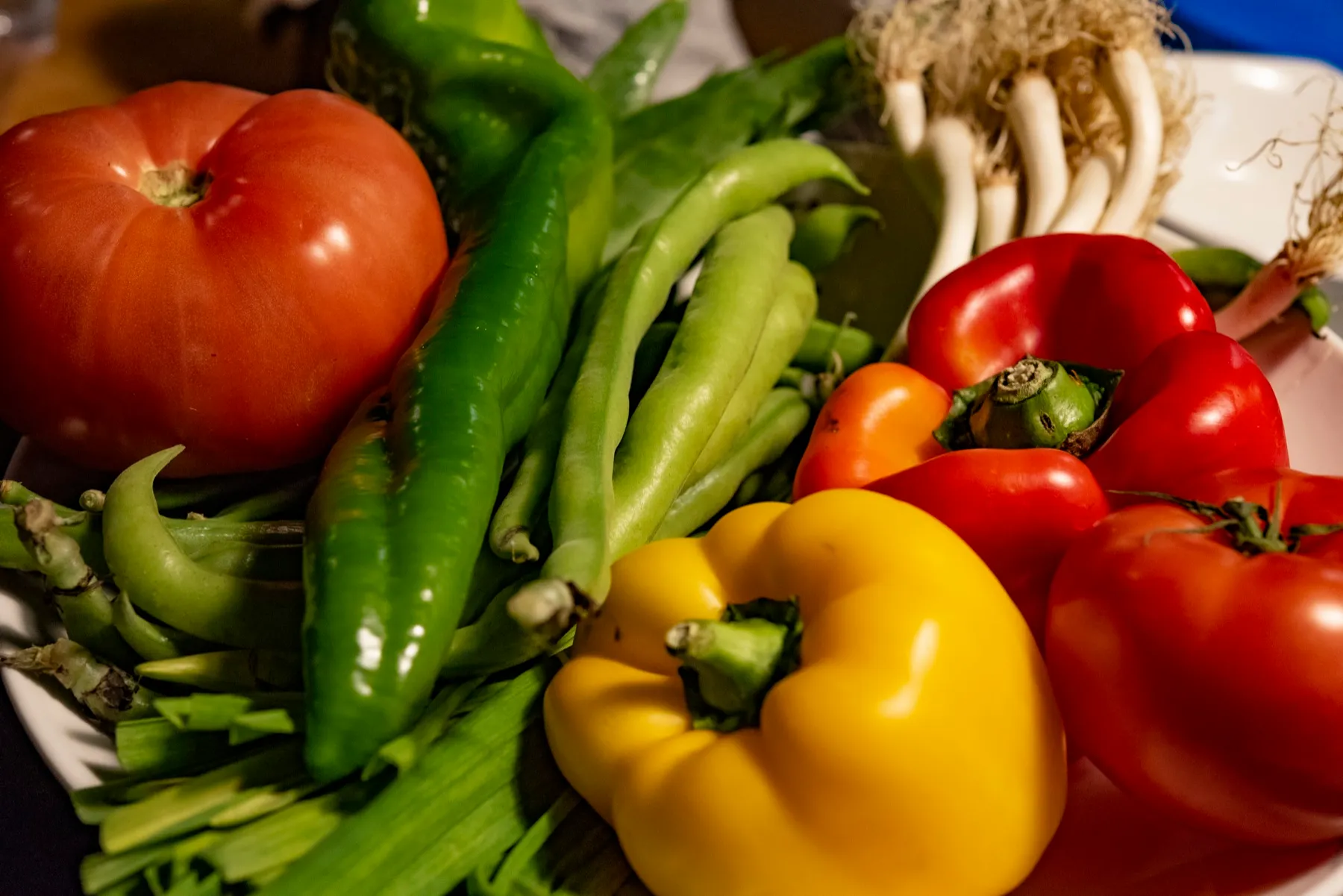 Seasonal Basque vegetables and mushrooms